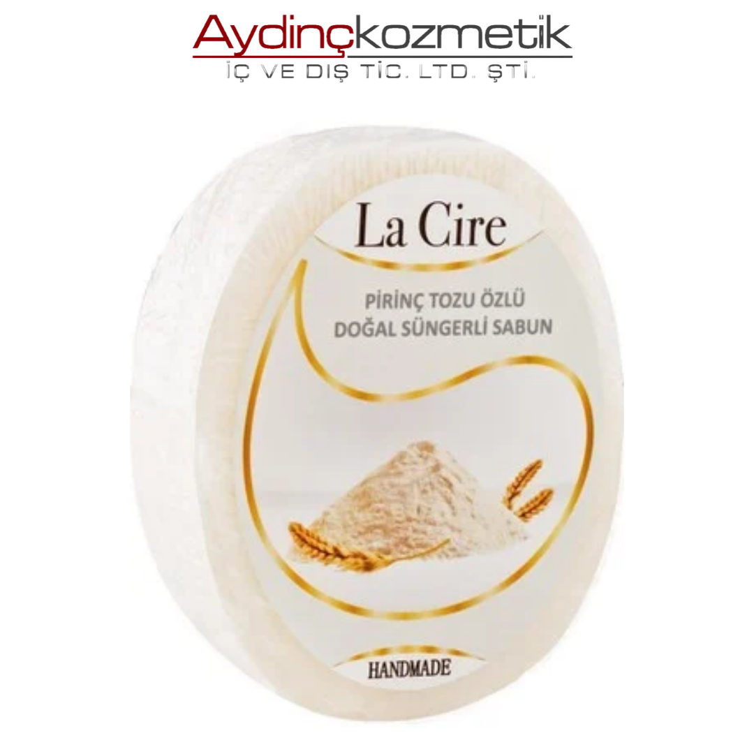 La Cire Pirinç Tozu Özlü Doğal Süngerli Sabun