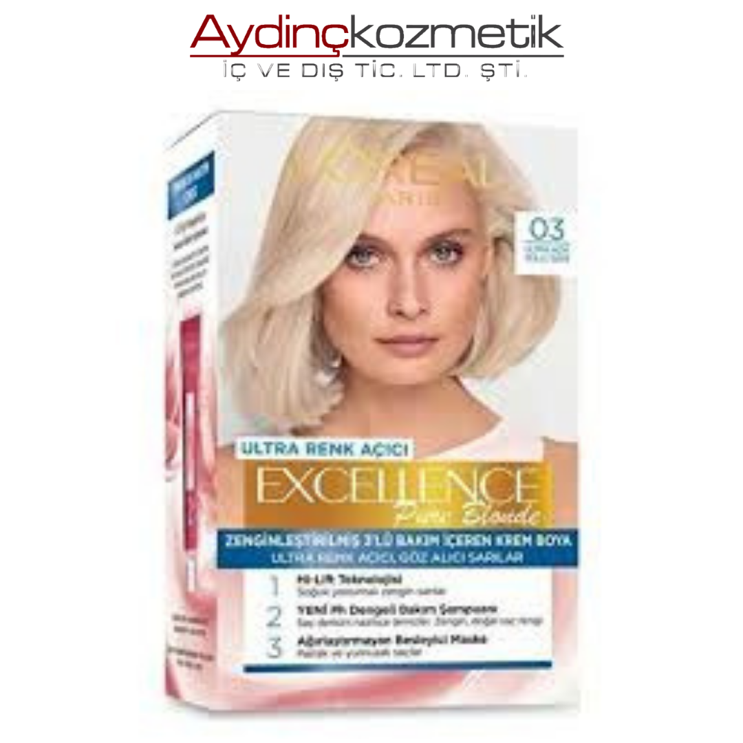 Loreal Excellence  03 Ultra Açik Kullu Sari 