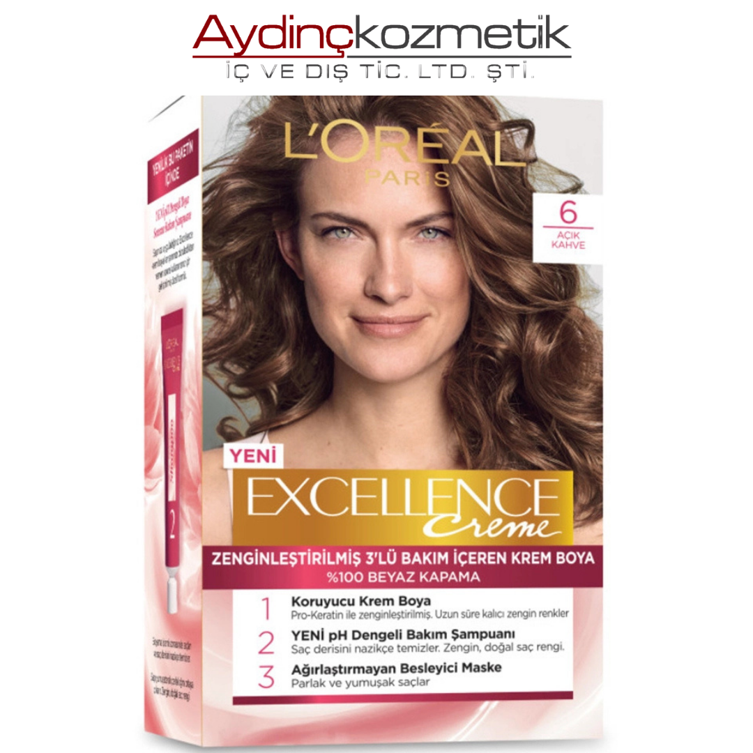 Loreal Excellence  6.0 Açik Kahve 