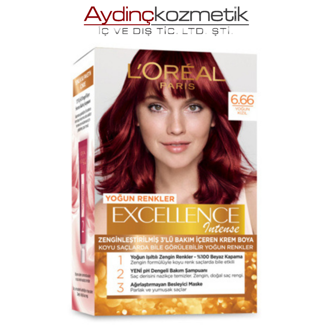 Loreal Excellence Int.6.66 S Yoğun Kizil