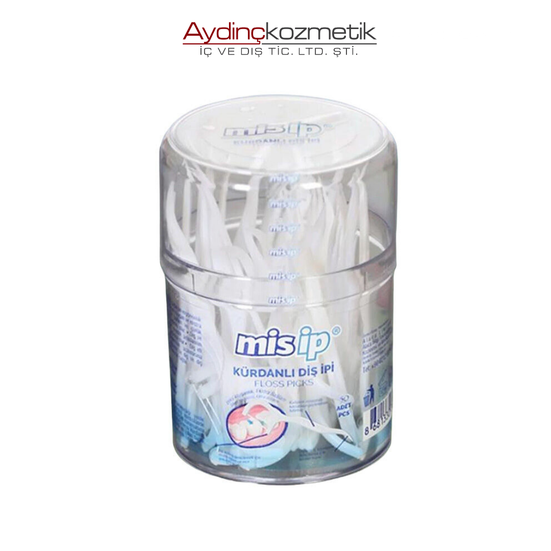 MİS DİŞ İPİ KÜRDANLI 50LI SİLİNDİR