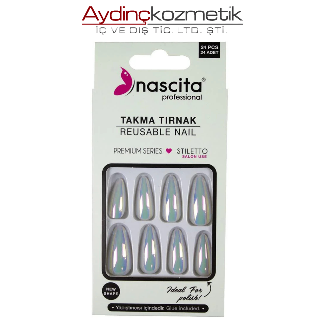 Nascıta 24 Lü Takma Tırnak Hologram 00197