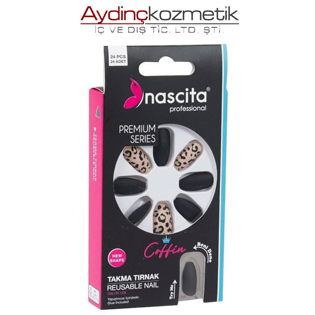 NASCITA- NASNAIL00146 24 LÜ RENKLİ TAKMA TIRNAK CO