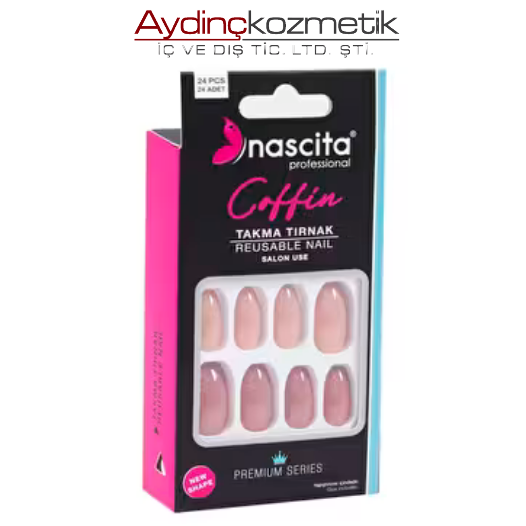 NASCITA- NASNAIL00147 24 LÜ RENKLİ TAKMA TIRNAK CO