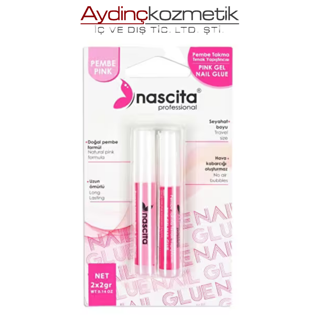 NASCİTA-PEMBE TAKMA TIRNAK YAPISTICISI