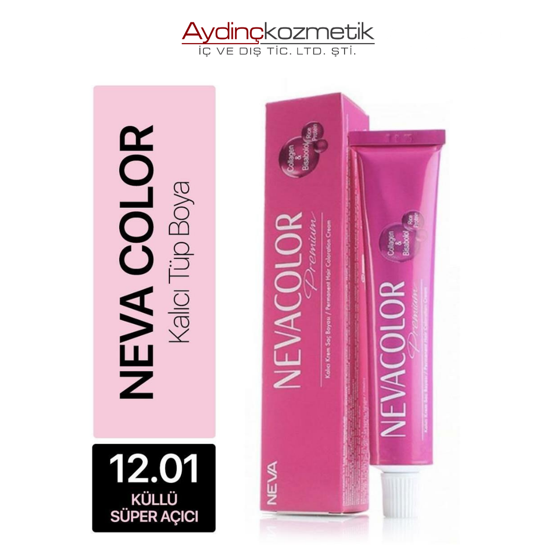 Neva Color Tüp Saç Boyası 12.01 Küllü Süper Açıcı 50 ml