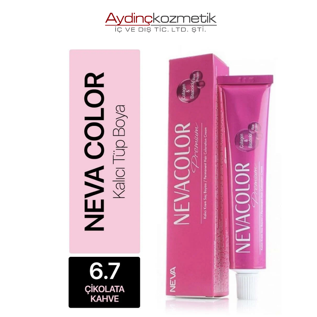Neva Color Tüp Saç Boyası 6.7 Çikolata Kahve 50 ml