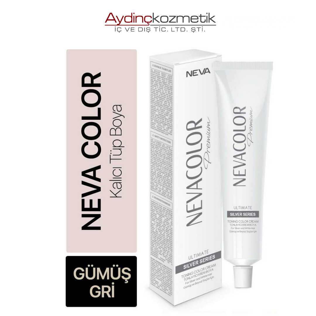 Neva Color Tüp Saç Boyası Gümüş Gri 50 ml