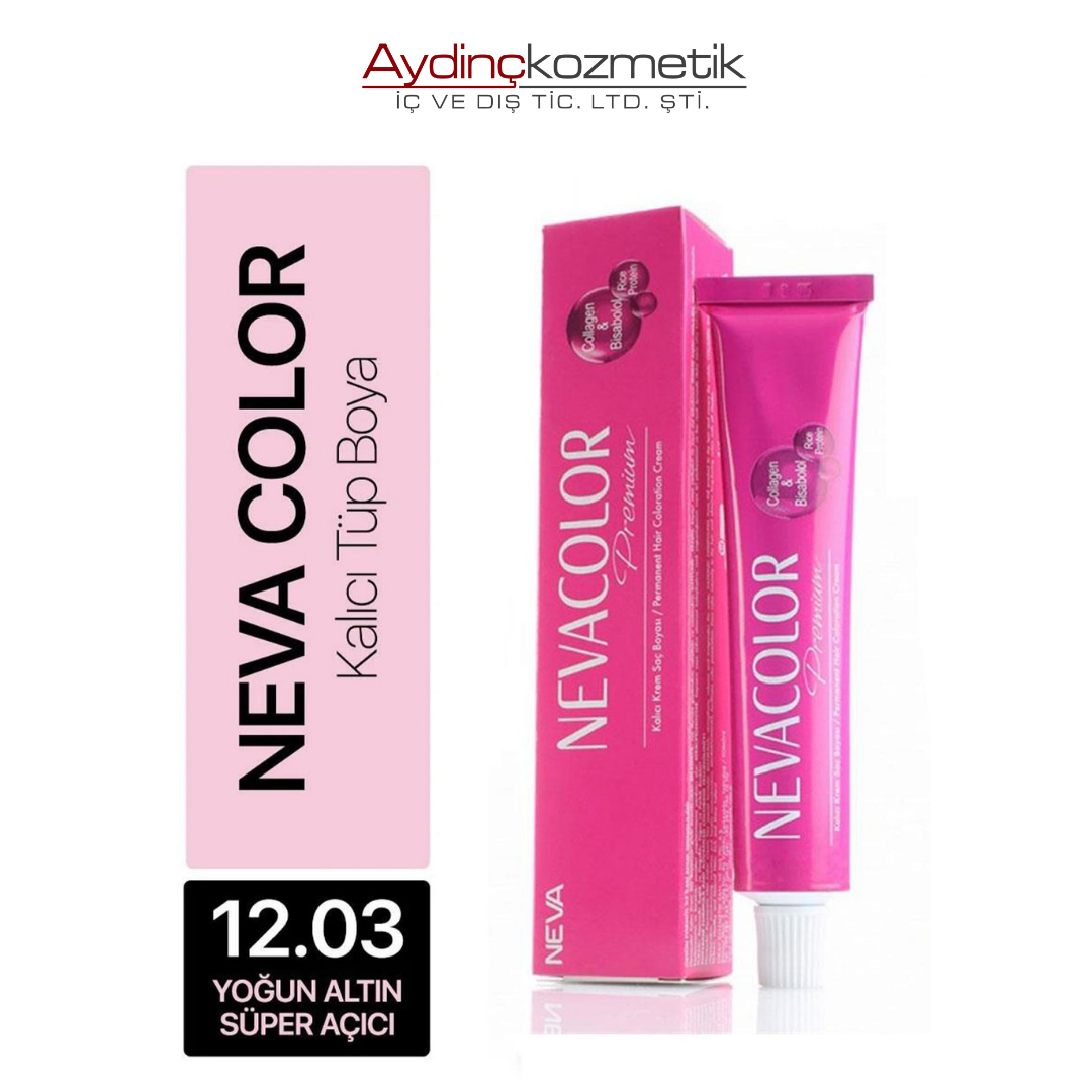 Neva Color Tüp Saç Boyası No: 12.03 Yoğun Altın Süper Açıcı