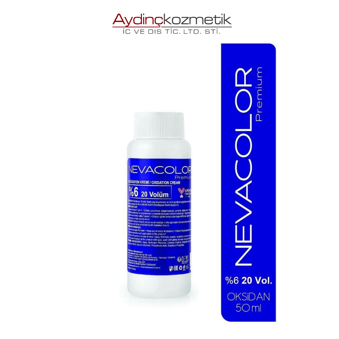 Nevacolor Oksidan Kremi 50 ml - 20 Volüm % 6