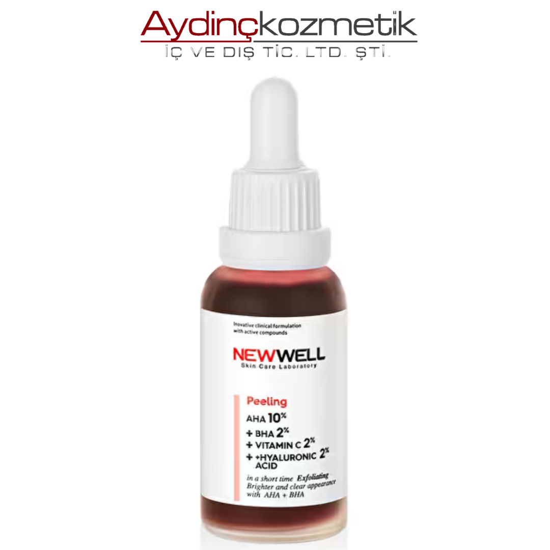 New Well Aha & Bha Canlandırıcı & Cilt Tonu Eşitleyici Kırmızı Peeling Cilt Serumu 30 Ml
