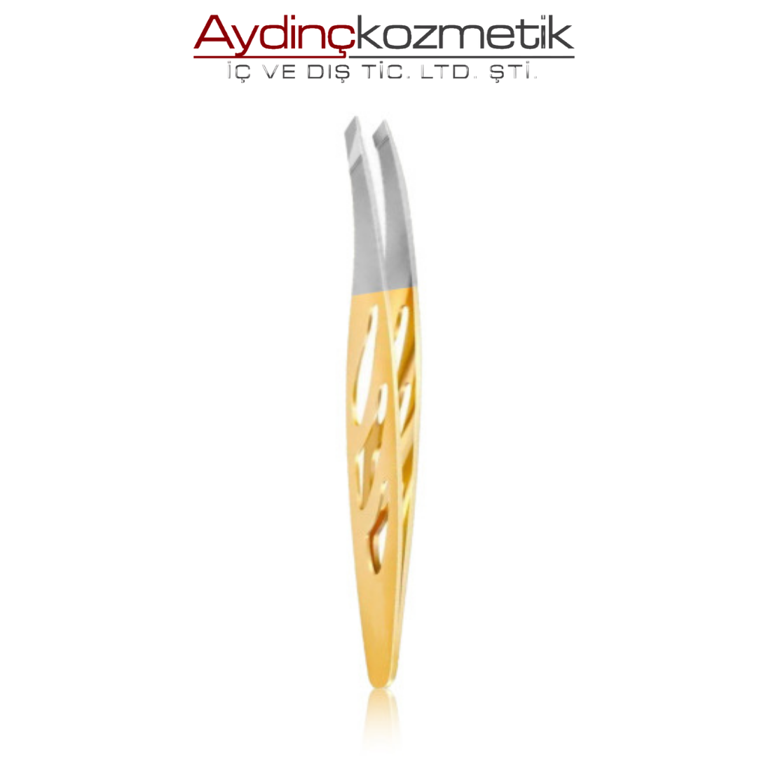 New Well Altın İnce Kesik Uçlu Cımbız