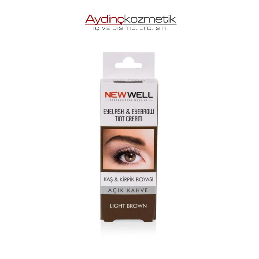 New Well Derma Kaş ve Kirpik Boyası Açık Kahve