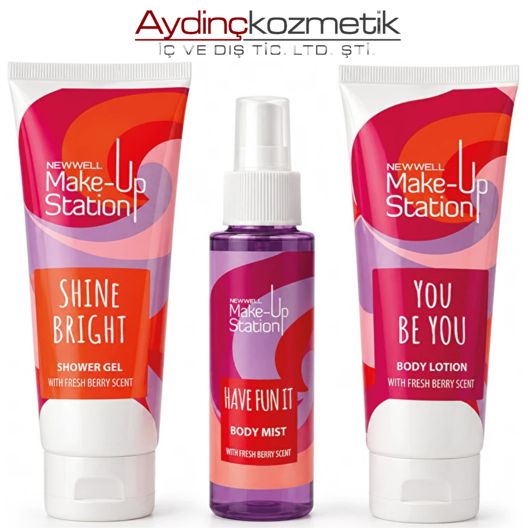New Well Make-Up Station Be Proud Treat Yourself Travel Body Care Set | 3'lü Seyahat Vücut Bakım Seti