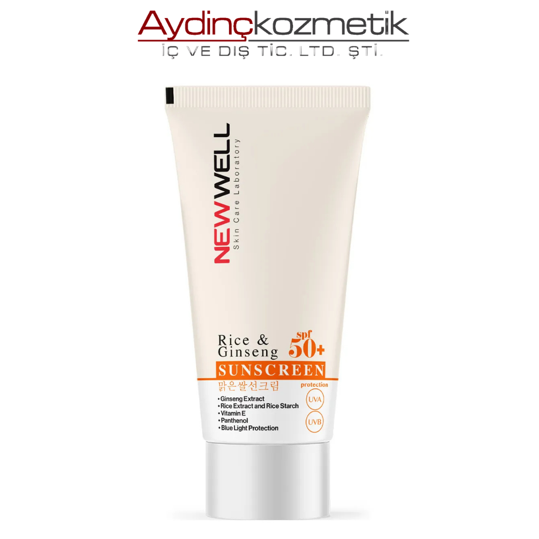 New Well Rice & Ginseng Sunscreen Spf50+ Pirinç Özlü Güneş Kremi 50 ml