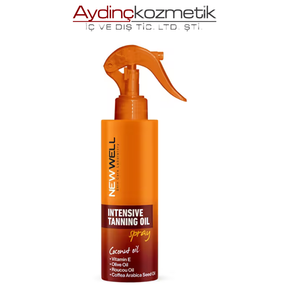 New Well Yoğun Bronzlaştırma Spreyi Kahve Çekirdeği Yağı 150 ML