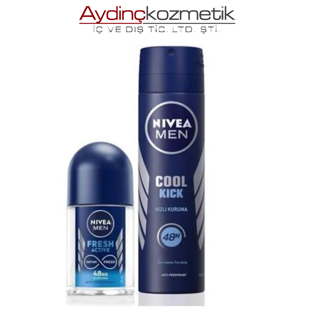 Ni̇vea Deo Cool Cick+ Roll Fresh Set