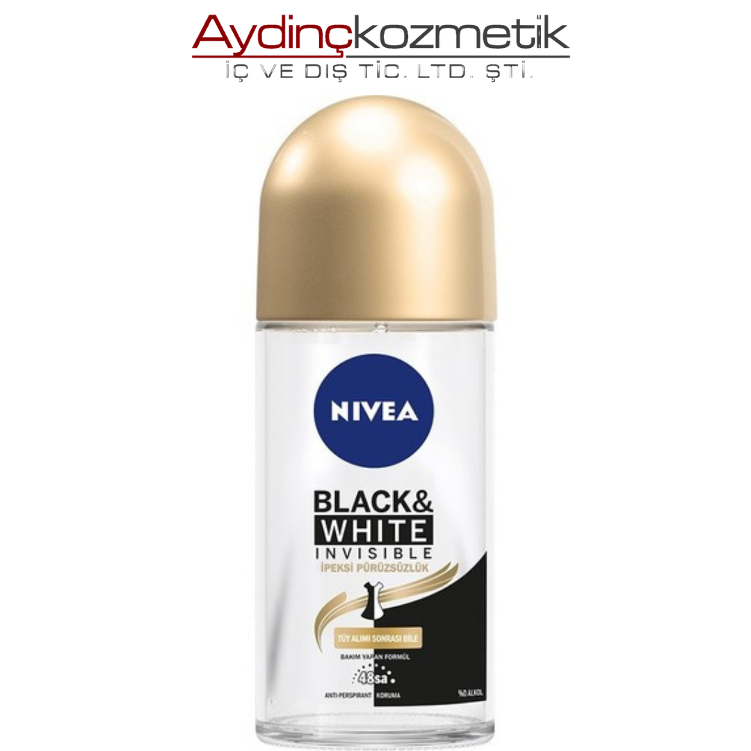 Ni̇vea Roll-on Byn 50ml Black&Whi̇te Silk