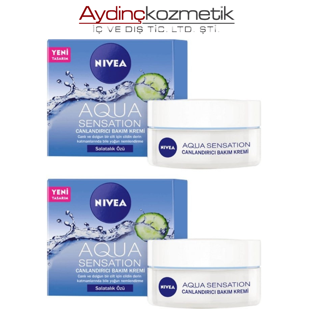 NİVEA BAKIM KREMİ 50ML 2LI AQUA SENS.