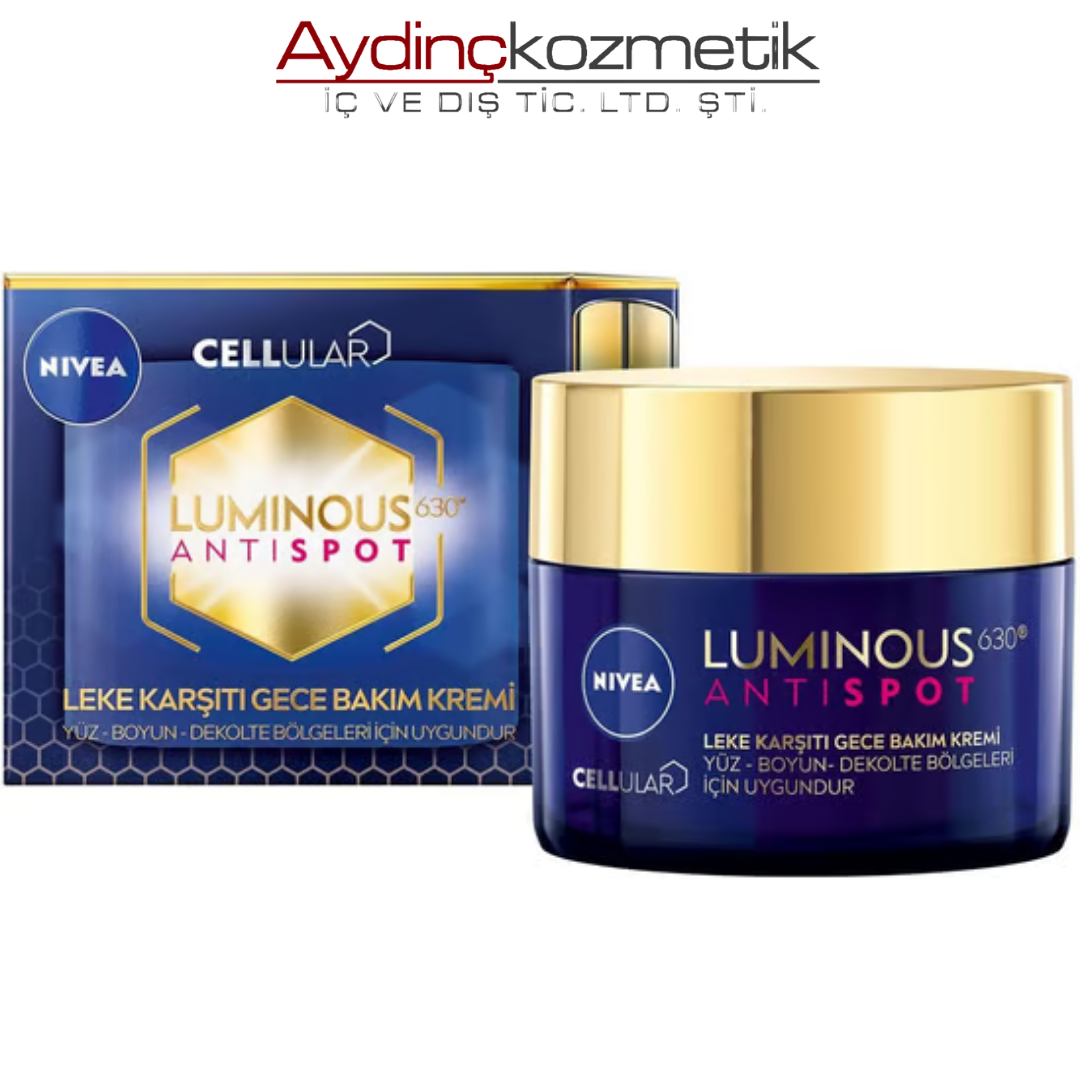 NIVEA GECE KREMİ 50ML VISAGE LUMİNOUS630 LEKE KARŞ