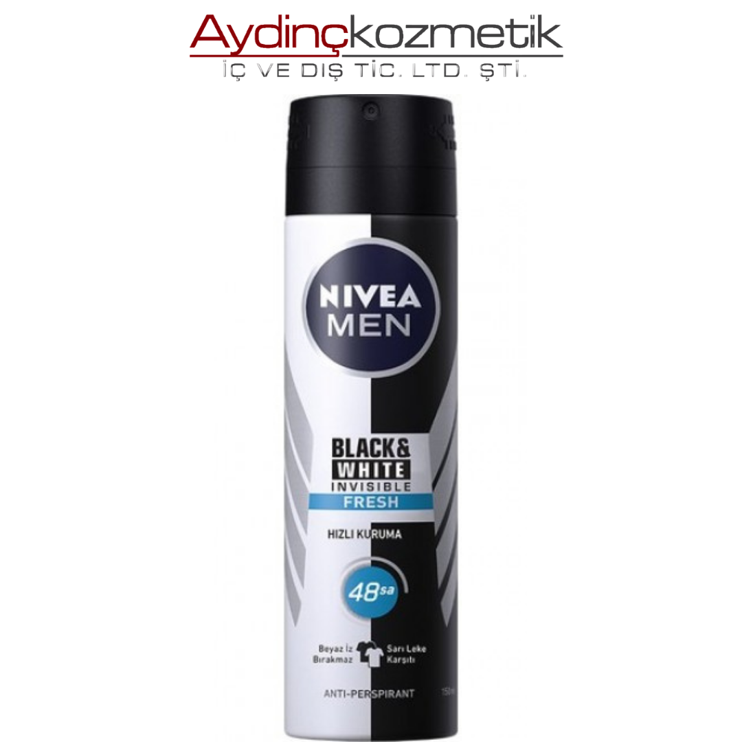 Nivea Men Deo 150ml Black&white Invisible Original