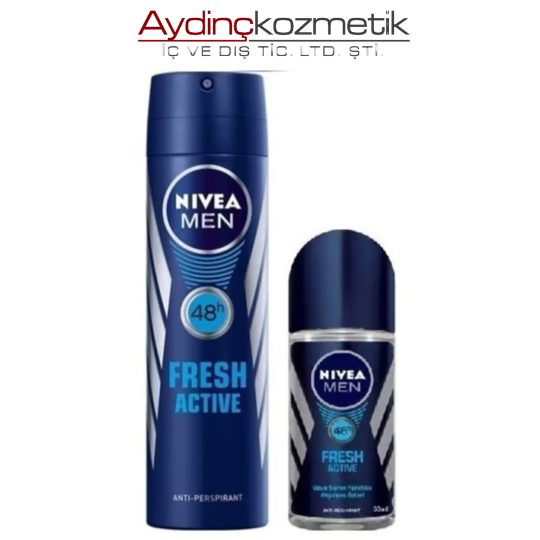 NİVEA MEN FRESH DEO + ROLL INVISIBLE SET