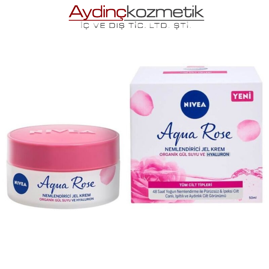 NİVEA NEMLENDİRİCİ JEL KREM 50ML AQUA ROSE