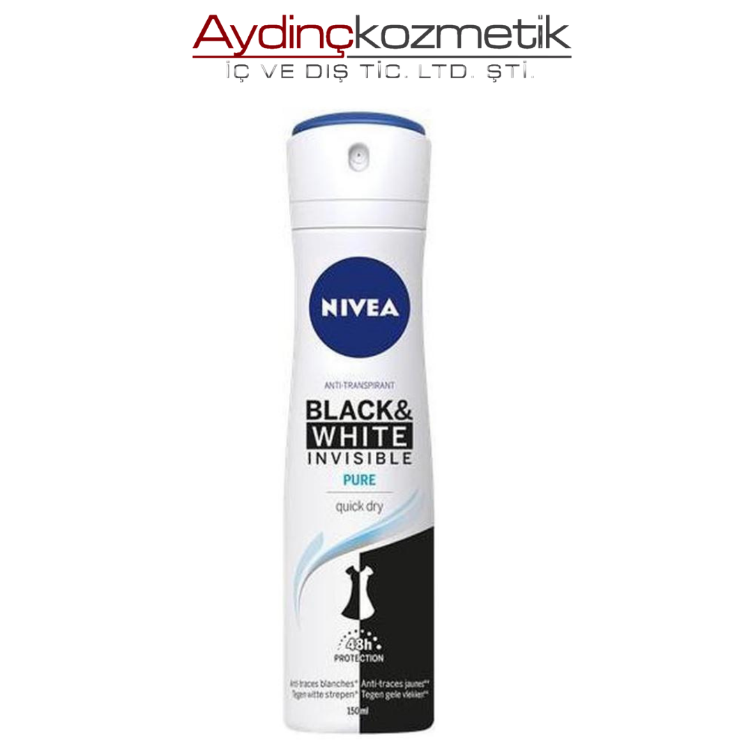 Nivea Women Deo 150ml Black&White Invısıble Pure