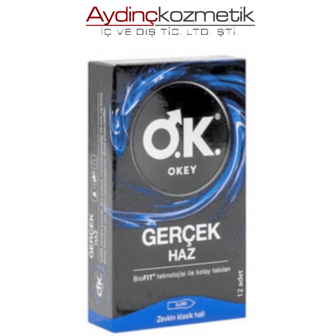 Okey Gerçek Haz Prezervatif 12'li 