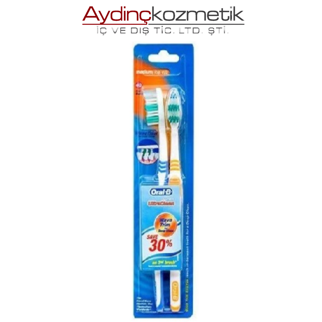 Oral-B Diş Fırçası 1 + 1 Classic Ultra Clean Medium