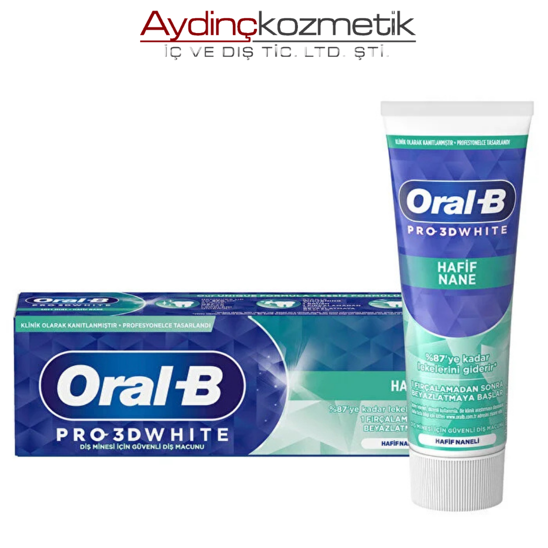 Oral B Diş Macunu Pro 3D White Nane 75 ml
