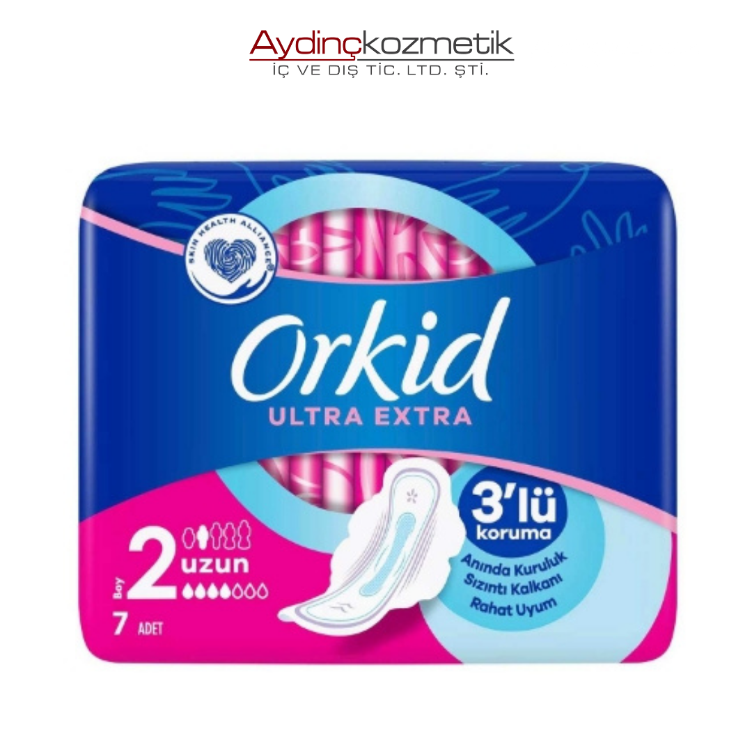 Orkid Ultra Extra Uzun Hijyenik Ped 7'li Paket