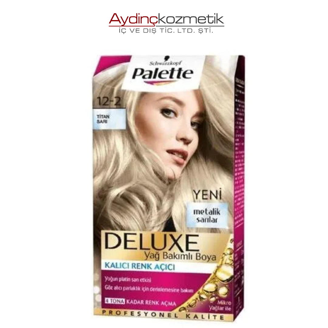 Palette Deluxe 12-2 Titan Sarı 50 ml Saç Boyası