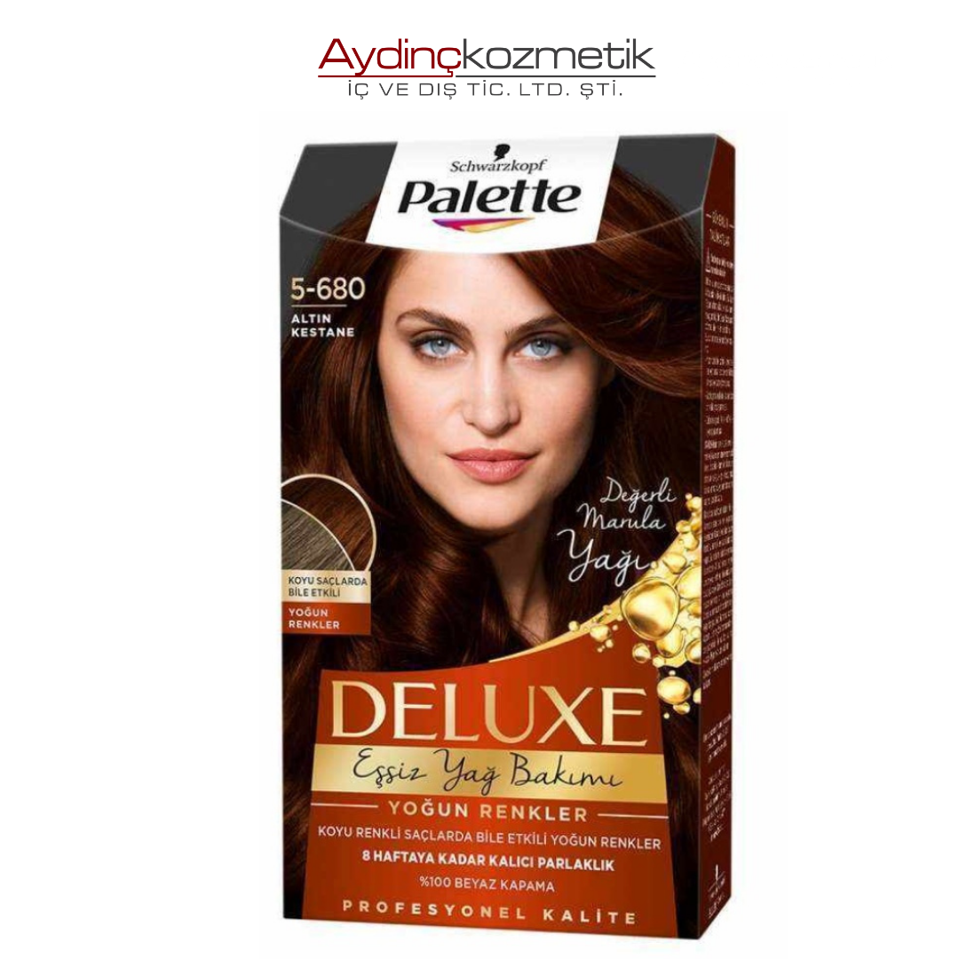 Palette Deluxe 5-680 Altın Kestane 50 ml Saç Boyası