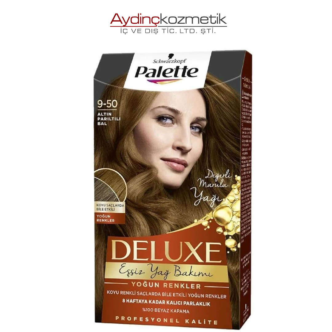 Palette Deluxe 9-50 Altın Parıltılı Bal 50 ml Saç Boyası