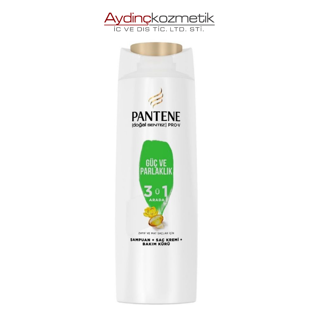 Pantene Doğal Sentez Güç ve Parlaklık 3'ü1 Arada Şampuan 350 Ml