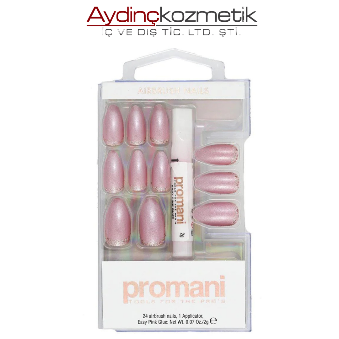 Promani Contour Pearl Pınk Takma Tırnak Kiti
