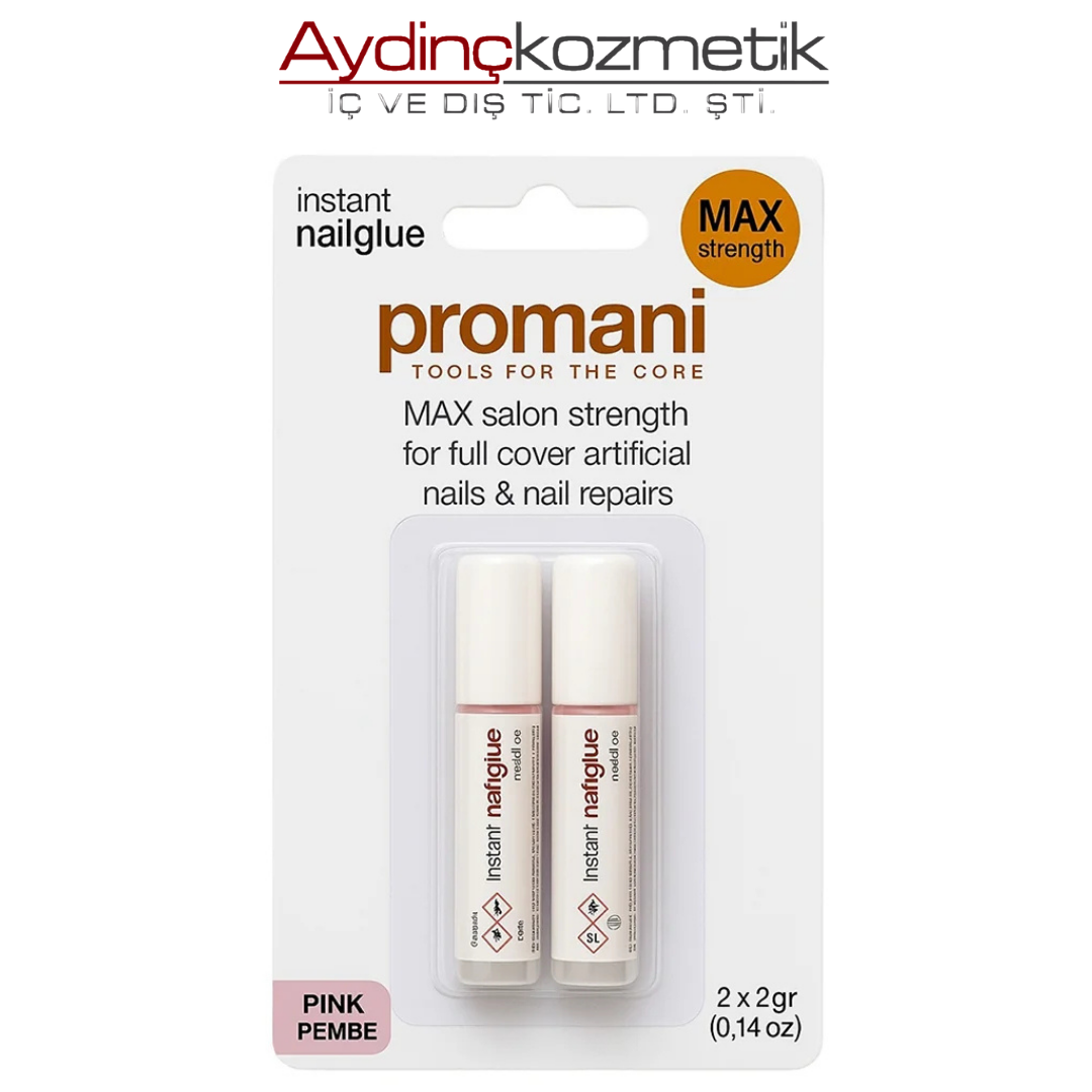 PROMANİ İNSTANT TIRNAK YAPIŞTIRICISI İKİLİ PEMBE