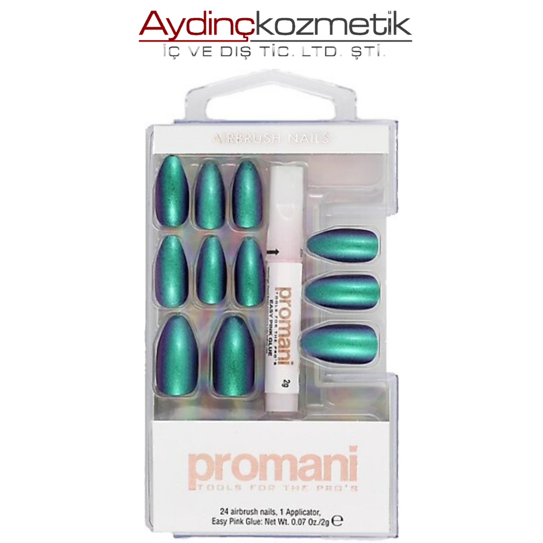Promani Takma Tırnak Kiti Neon Petrol PR-5657