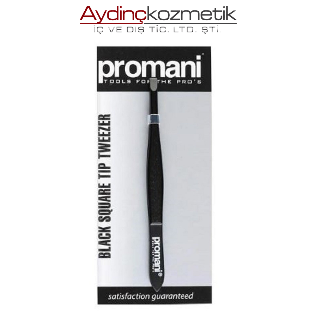 Promani Siyah Düz Uçlu Cımbız PR-920