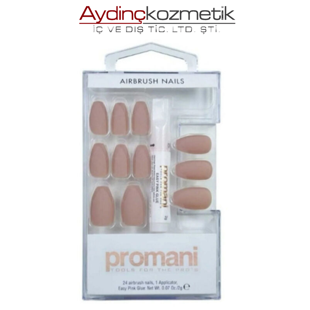 Promani Takma Tırnak Kiti Bej