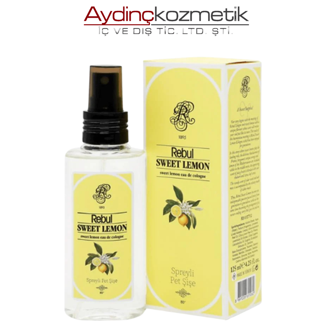 Rebul Sweet Lemon Spreyli Pet Şişe Kolonya 125 ml 