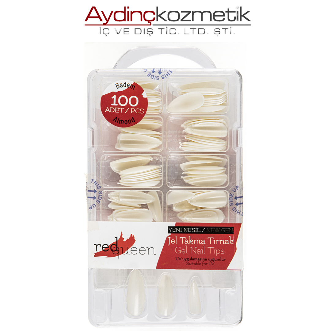 Red Queen Jel Takma Tırnak Badem   Rq-1454 Beyaz