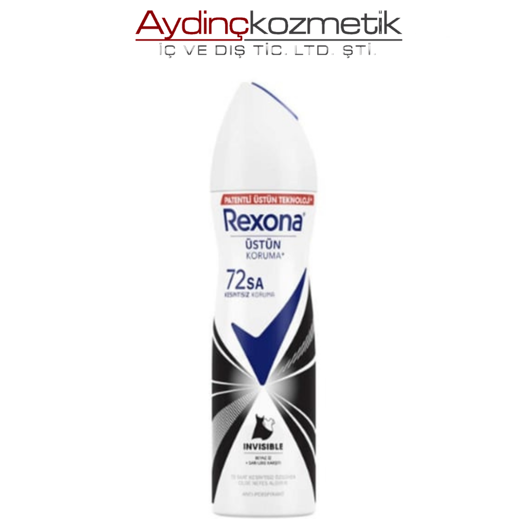Rexona Invisible Black White Kadın Sprey Deodorant 150ml
