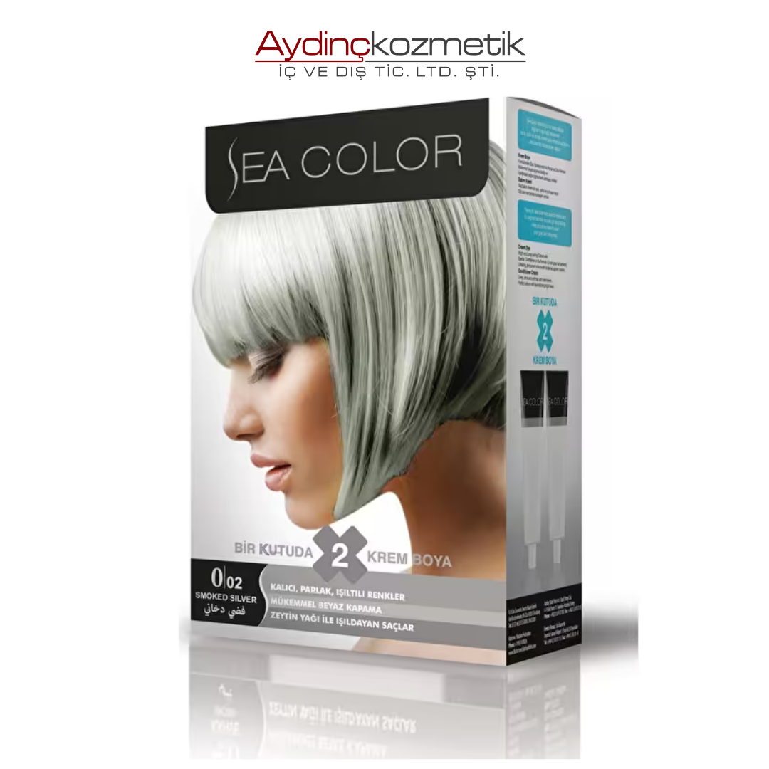 Sea Color 0.02 Gümüş Gri Saç Boyası