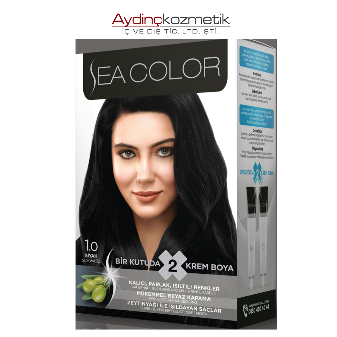 Sea Color 1.0 Siyah Saç Boyası