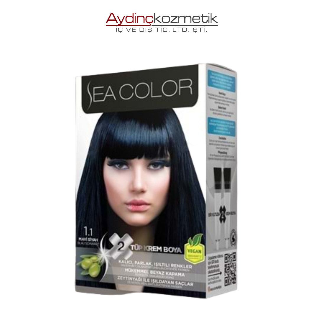 Sea Color 1.1 Mavi Siyah Saç Boyası