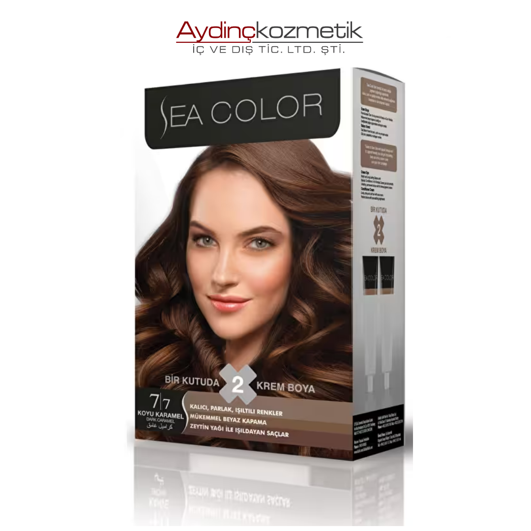 Sea Color 7.7 Koyu Karamel Saç Boyası