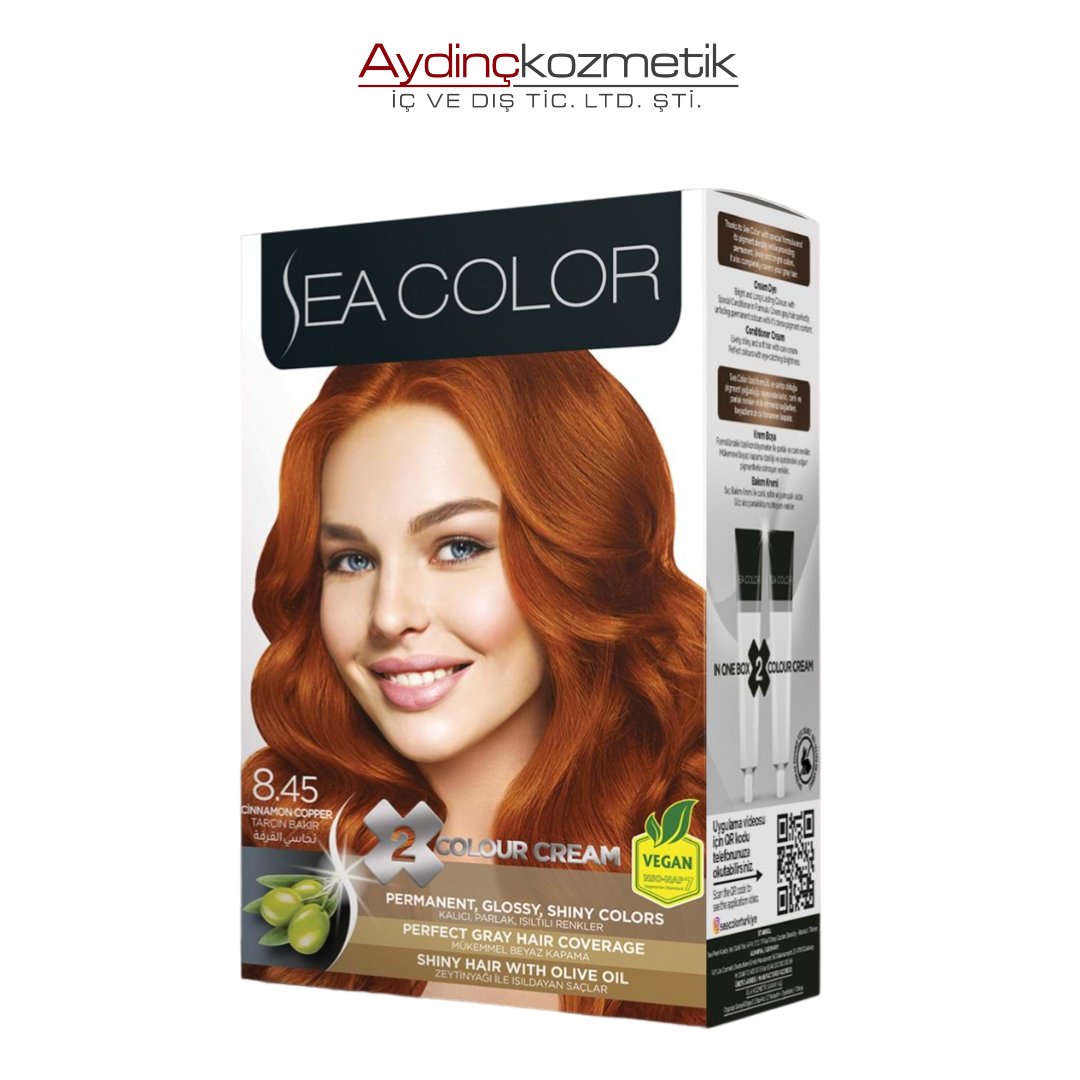 Sea Color 8.45 Tarçın Bakır Saç Boyası