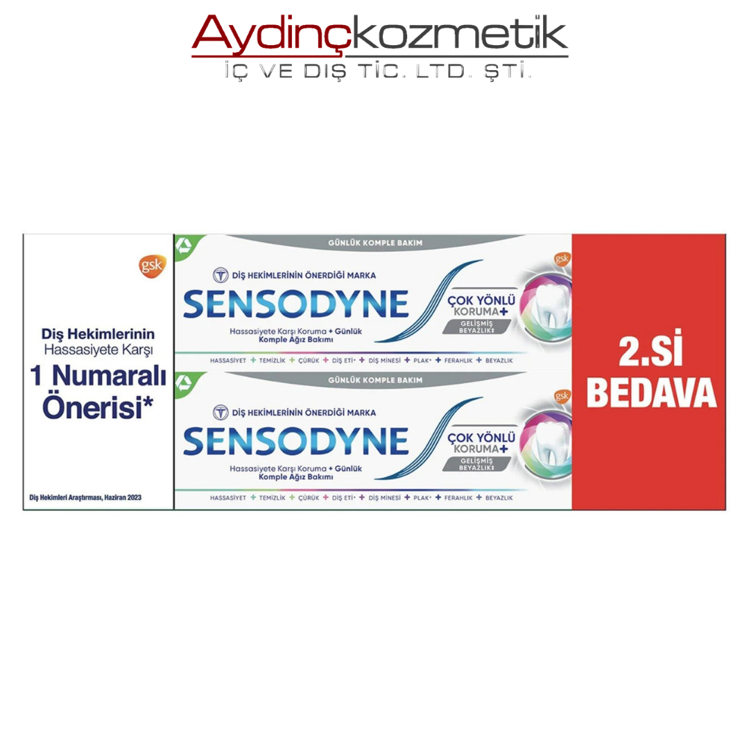 Sensodyne Çok Yönlü Koruma 50Ml 1+1